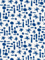 Hinson Miro Wallcovering Lapis Wallpaper