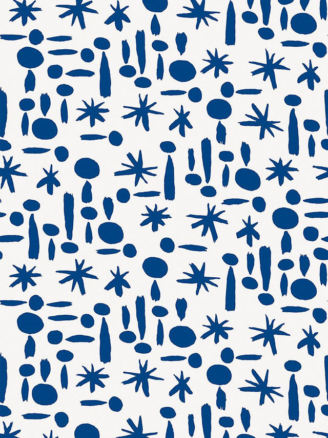 Hinson Miro Wallcovering Lapis Wallpaper