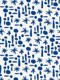 Hinson Miro Wallcovering Lapis Wallpaper