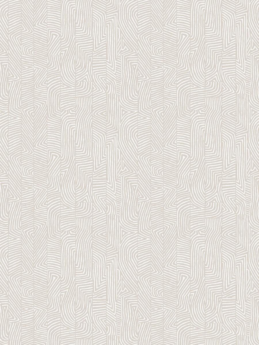 Hinson Combed Stripe Wallcovering Flax Wallpaper