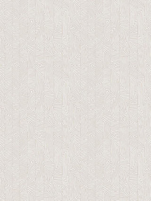 Hinson Combed Stripe Wallcovering Flax Wallpaper