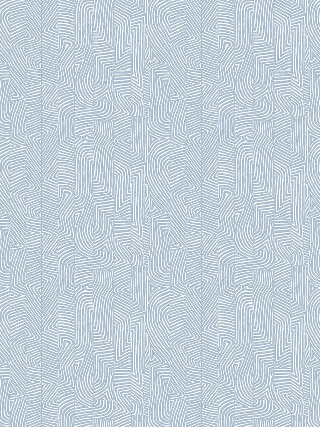 Hinson Combed Stripe Wallcovering Chambray Wallpaper
