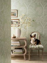 Hinson Russell Wallcovering Green Tea Wallpaper