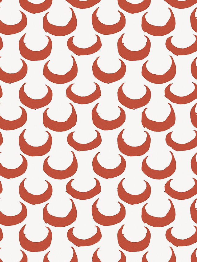 Hinson Merlin Wallcovering Red Wallpaper