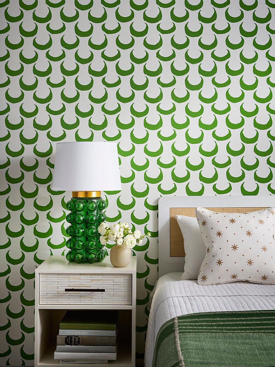 Hinson Merlin Wallcovering Vert Wallpaper