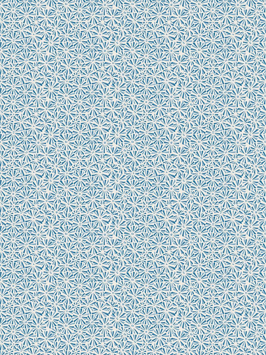 Hinson Starburst Wallcovering Cobalt Wallpaper