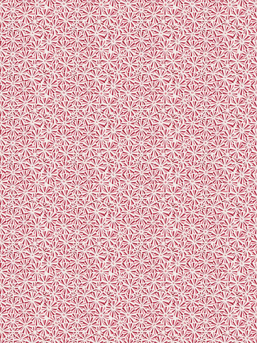 Hinson Starburst Wallcovering Cerise Wallpaper