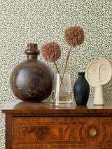 Hinson Starburst Wallcovering Black Walnut Wallpaper