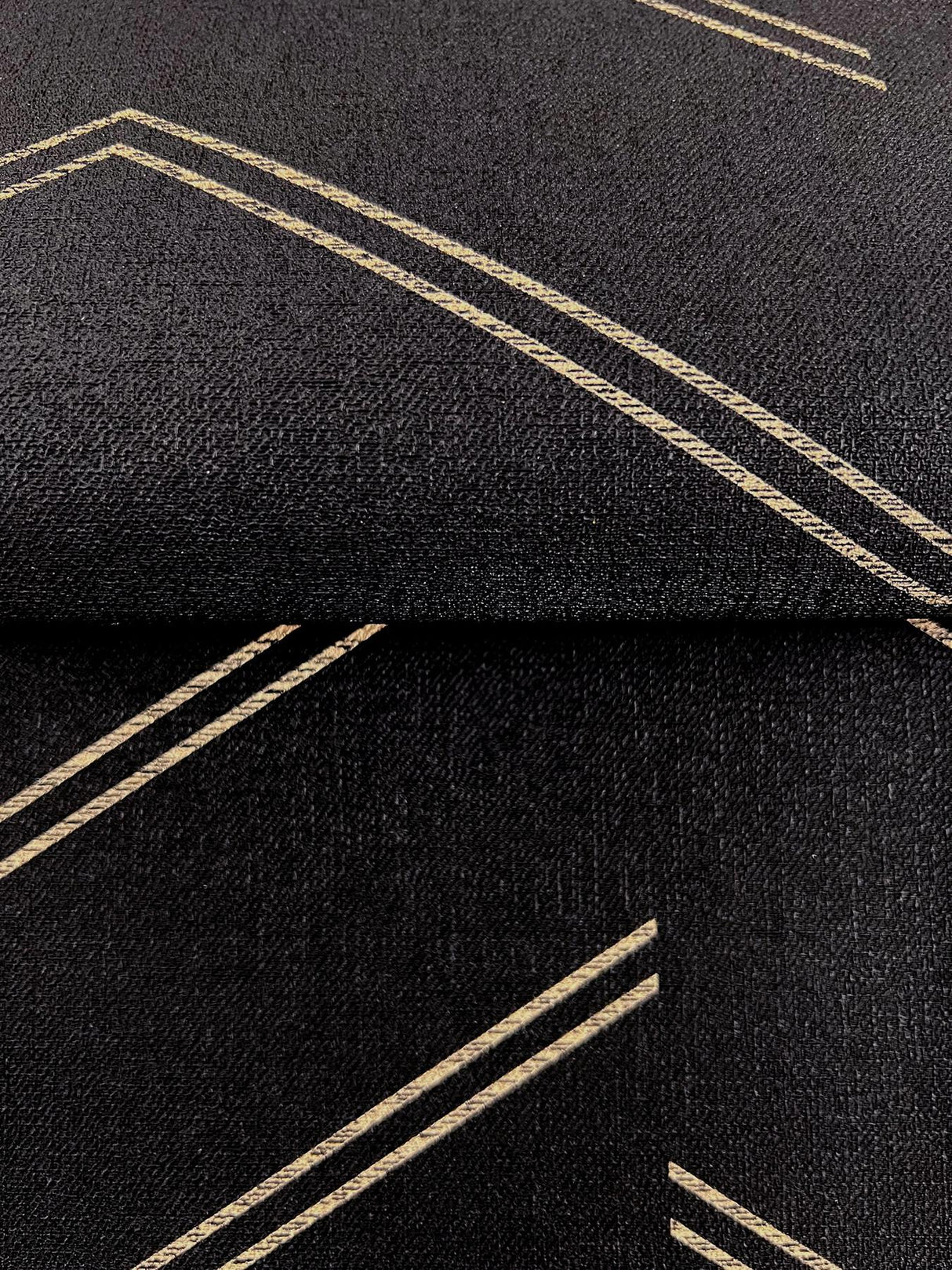 York Aviator Black Abstract Chevron Wallpaper