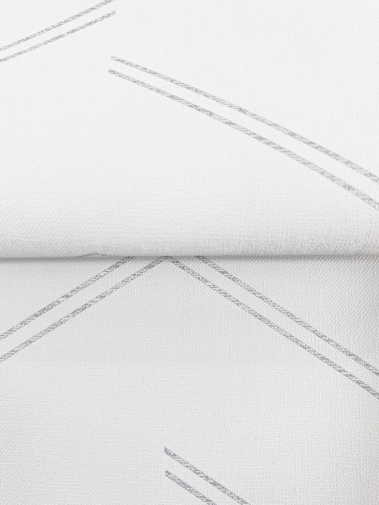 York Aviator Silver Abstract Chevron Wallpaper