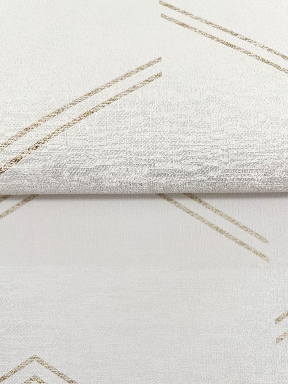 York Aviator Gold Abstract Chevron Wallpaper