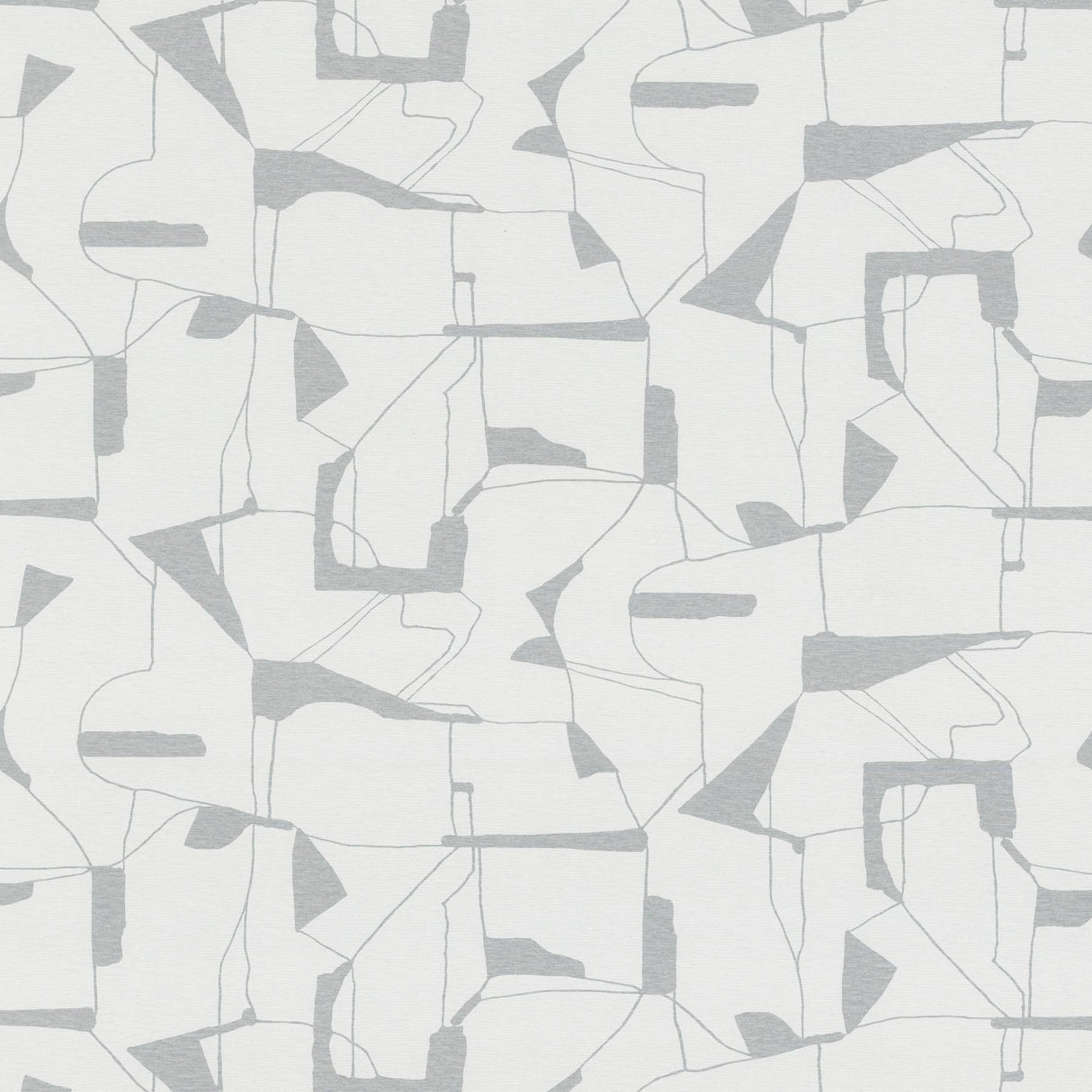 York Calder Silver Abstract Wallpaper
