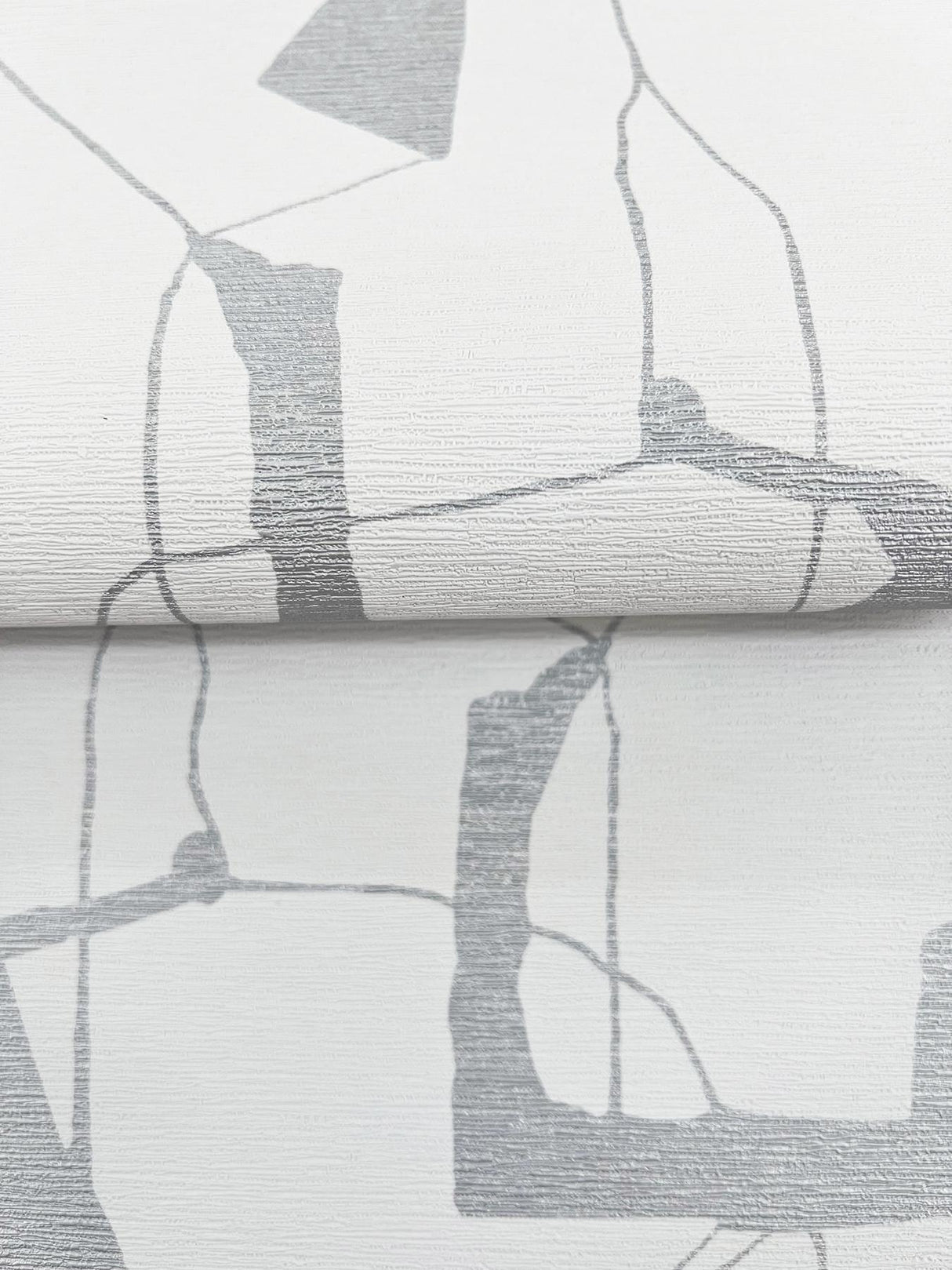 York Calder Silver Abstract Wallpaper