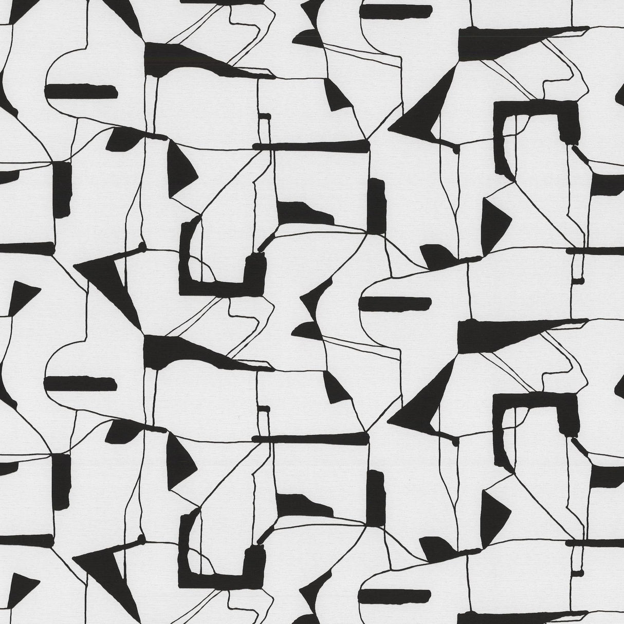 York Calder Black Abstract Wallpaper
