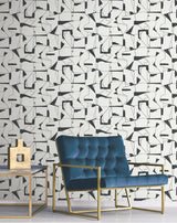 York Calder Black Abstract Wallpaper