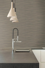 York Longitude Grey Striated Wallpaper
