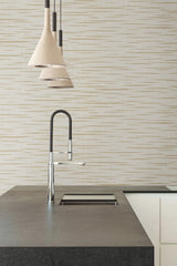 York Longitude Ash Striated Wallpaper