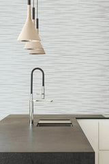 York Longitude Sterling Striated Wallpaper