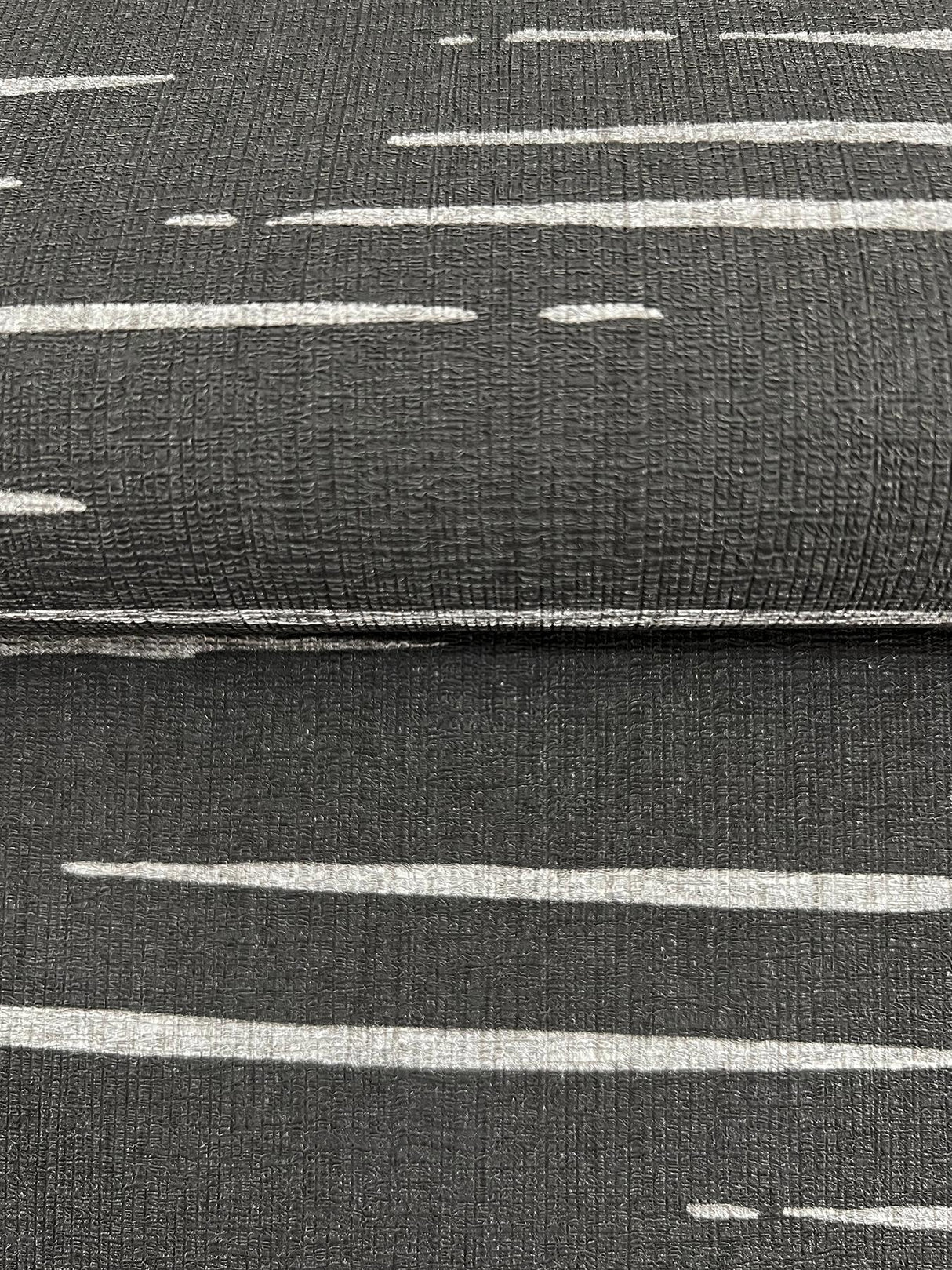 York Longitude Charcoal Striated Wallpaper