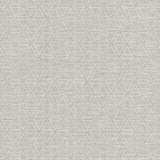 York Kelce Silver Geometric Faux Grasscloth Wallpaper