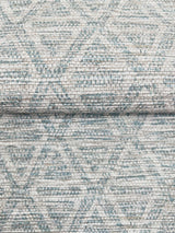 York Kelce Slate Geometric Faux Grasscloth Wallpaper