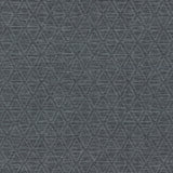 York Kelce Dark Blue Geometric Faux Grasscloth Wallpaper
