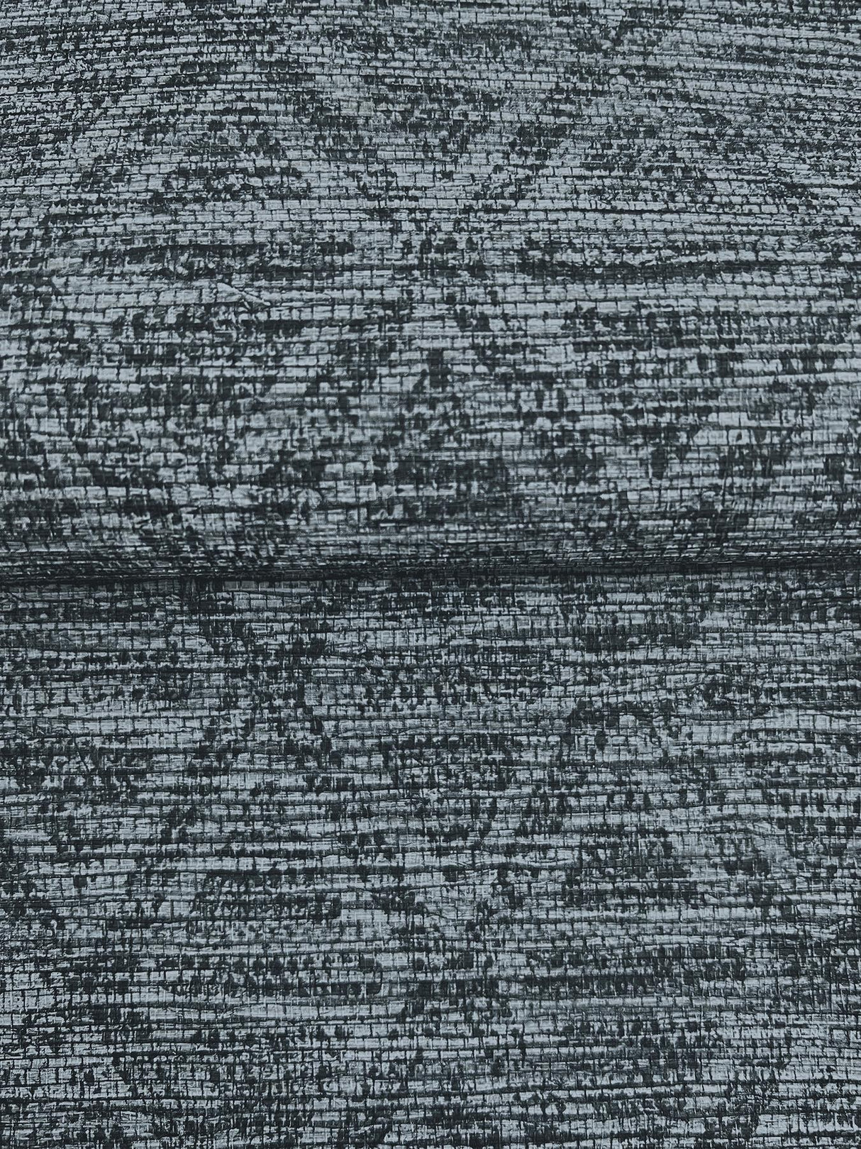 York Kelce Dark Blue Geometric Faux Grasscloth Wallpaper