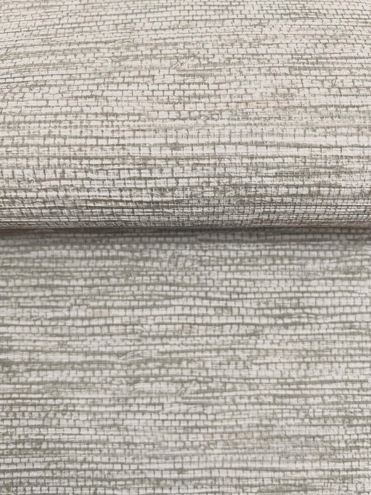 York Mae Grey Faux Grasscloth Wallpaper