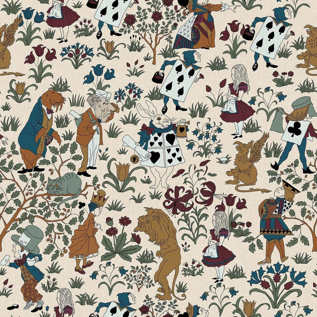 House of Hackney ALICE IN WONDERLAND Wallpaper - Achillea (9'10" - full height)