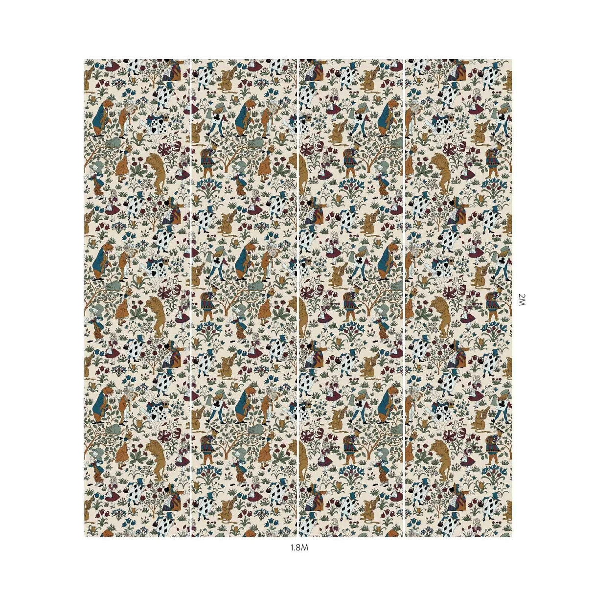 House of Hackney ALICE IN WONDERLAND Wallpaper - Achillea (9'10" - full height)