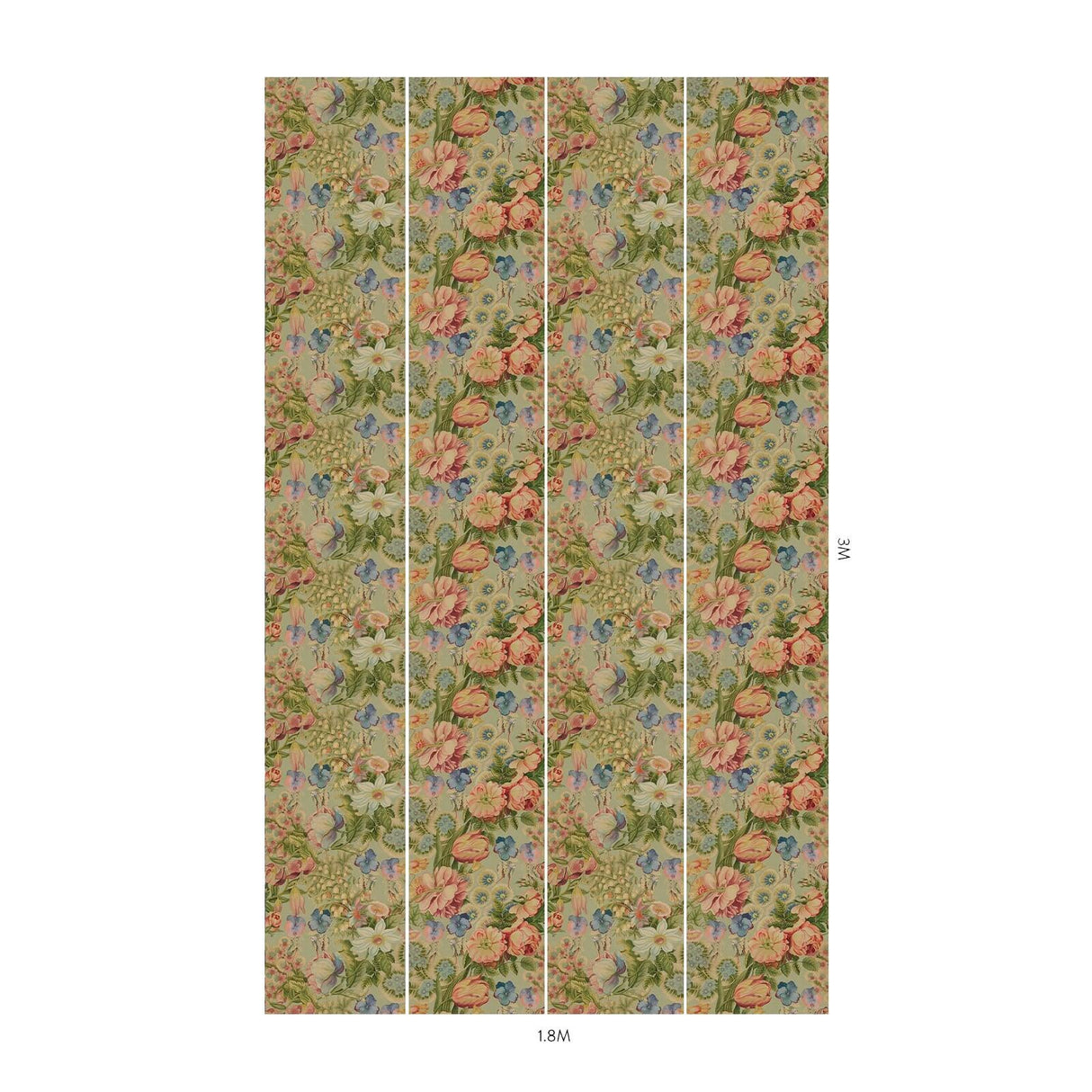 House of Hackney AMATORIA Wallpaper - Apple (9'10" - full height)