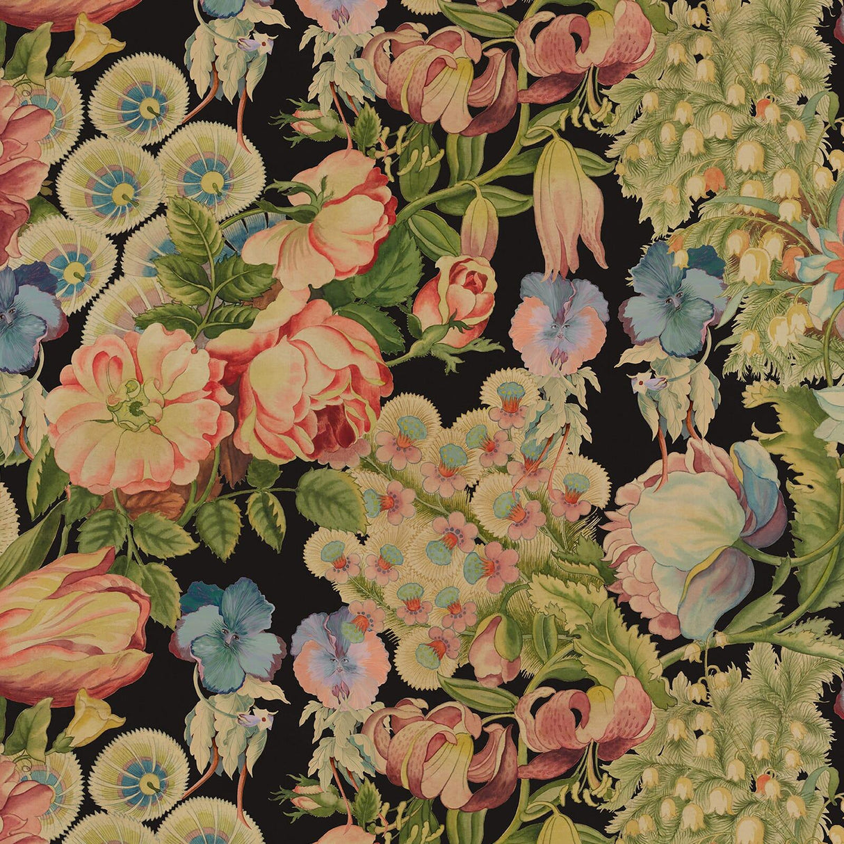 House of Hackney AMATORIA MAGNA Wallpaper - Noir (9'10" - full height)
