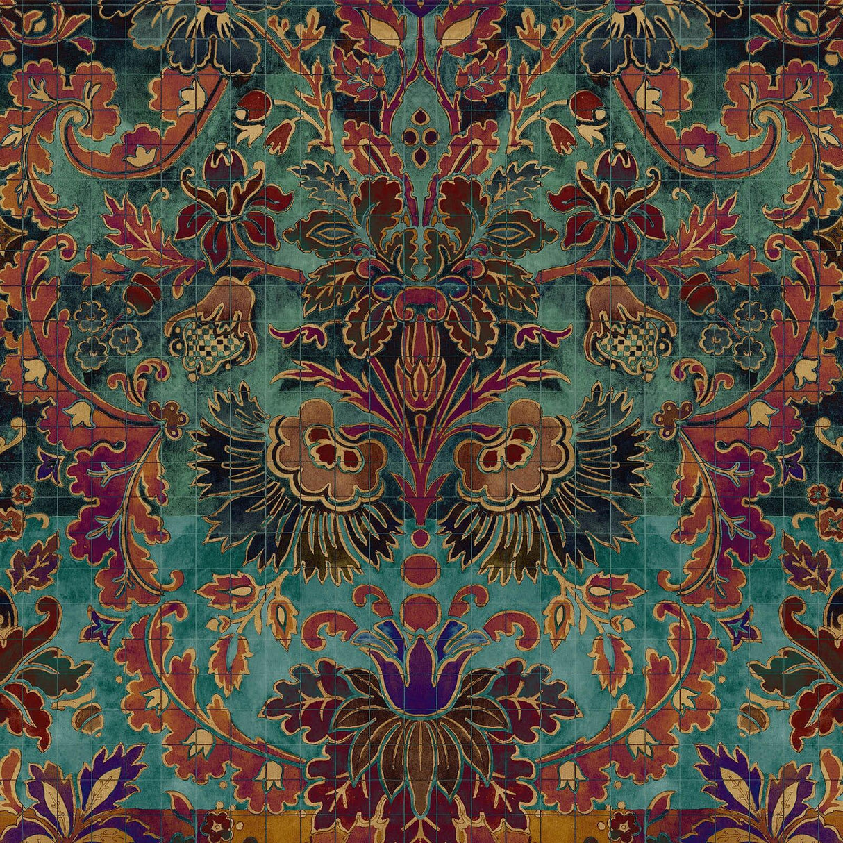 House of Hackney ANDASTRA Wallpaper - Amazonite (9'10" - full height)