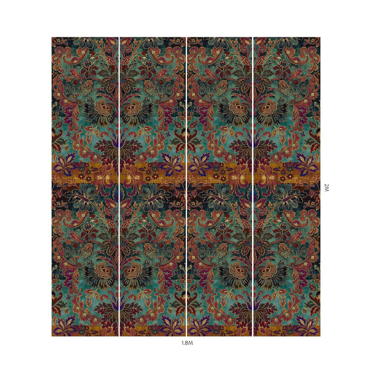 House of Hackney ANDASTRA Wallpaper - Amazonite (9'10" - full height)