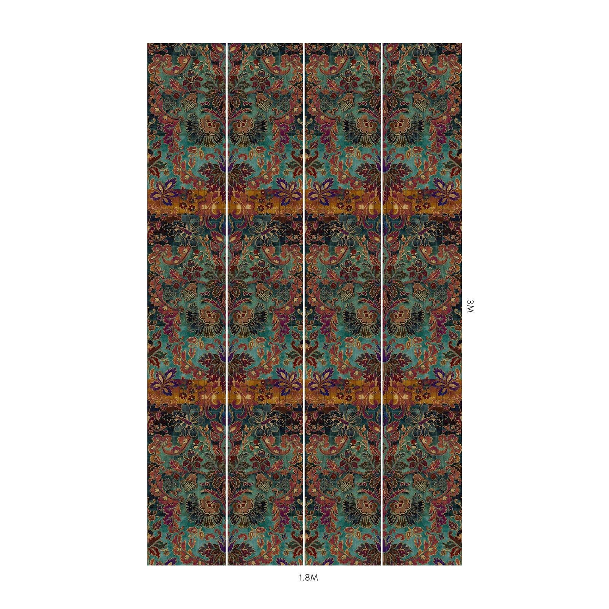 House of Hackney ANDASTRA Wallpaper - Amazonite (9'10" - full height)