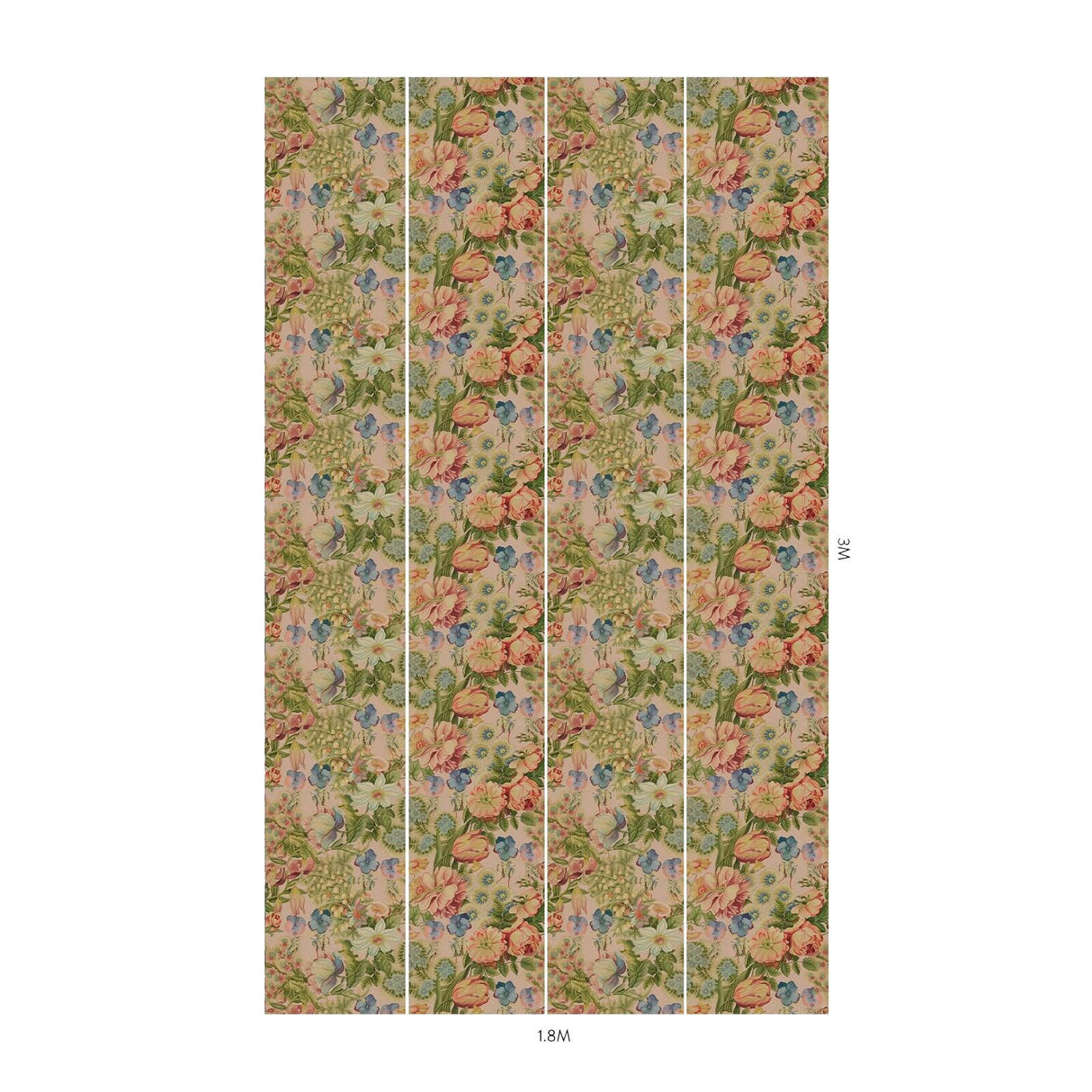 House of Hackney AMATORIA Wallpaper - Tourmaline (9'10" - full height)