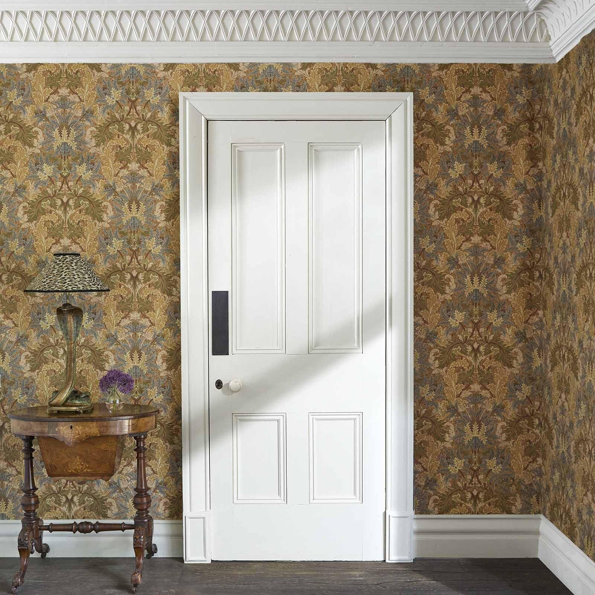 House of Hackney AQUIFOLIA Cork Wallpaper - Dahlia (32 feet and 9 inches - full roll)