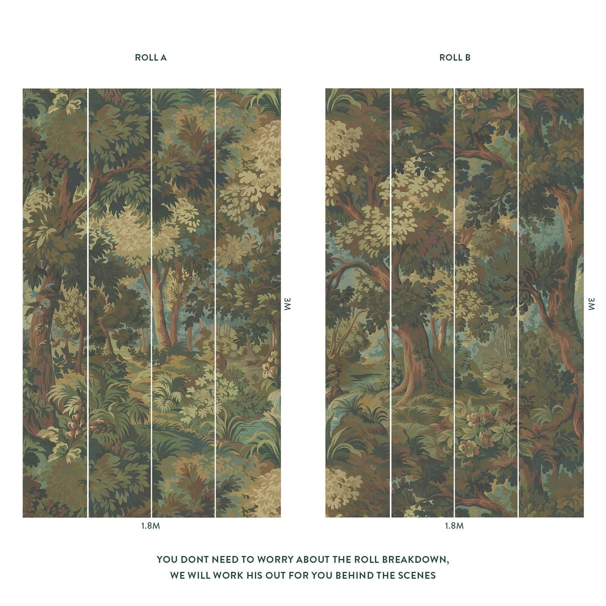 House of Hackney ARBOREA Wallpaper - Autumn (9'10" - full height)