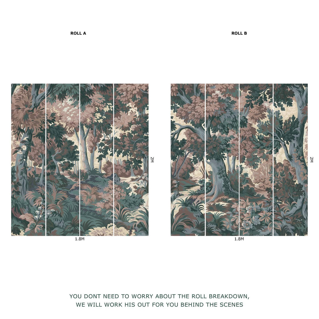 House of Hackney ARBOREA Wallpaper - Tourmaline (9'10" - full height)