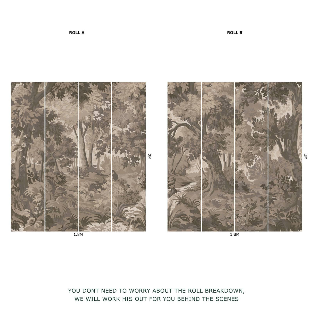 House of Hackney ARBOREA Wallpaper - Earth (9'10" - full height)
