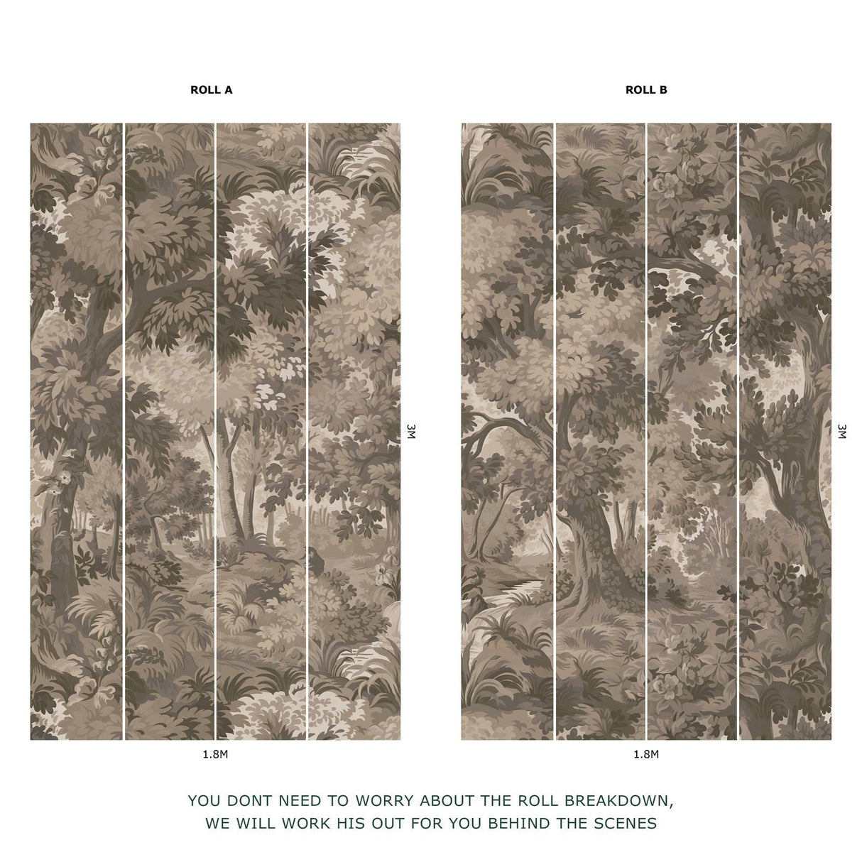 House of Hackney ARBOREA Wallpaper - Earth (9'10" - full height)