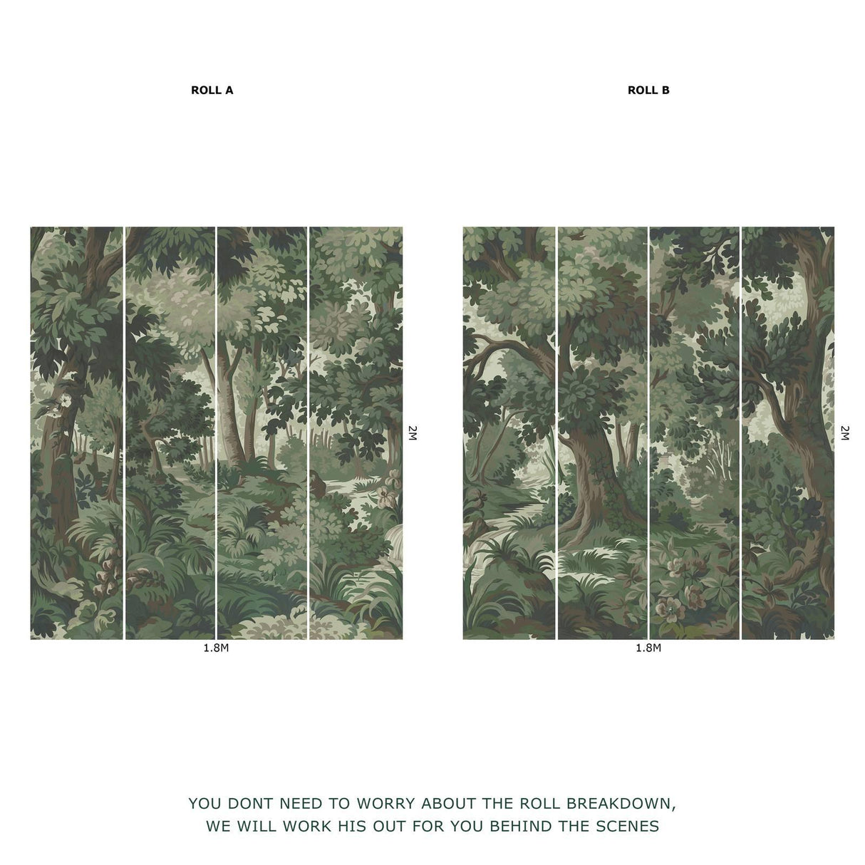 House of Hackney ARBOREA Wallpaper - Verde (9'10" - full height)