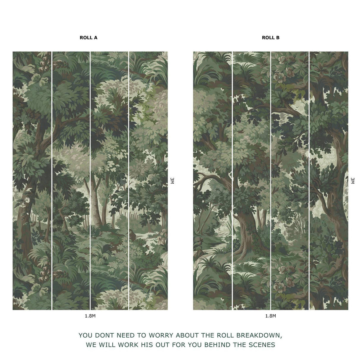 House of Hackney ARBOREA Wallpaper - Verde (9'10" - full height)