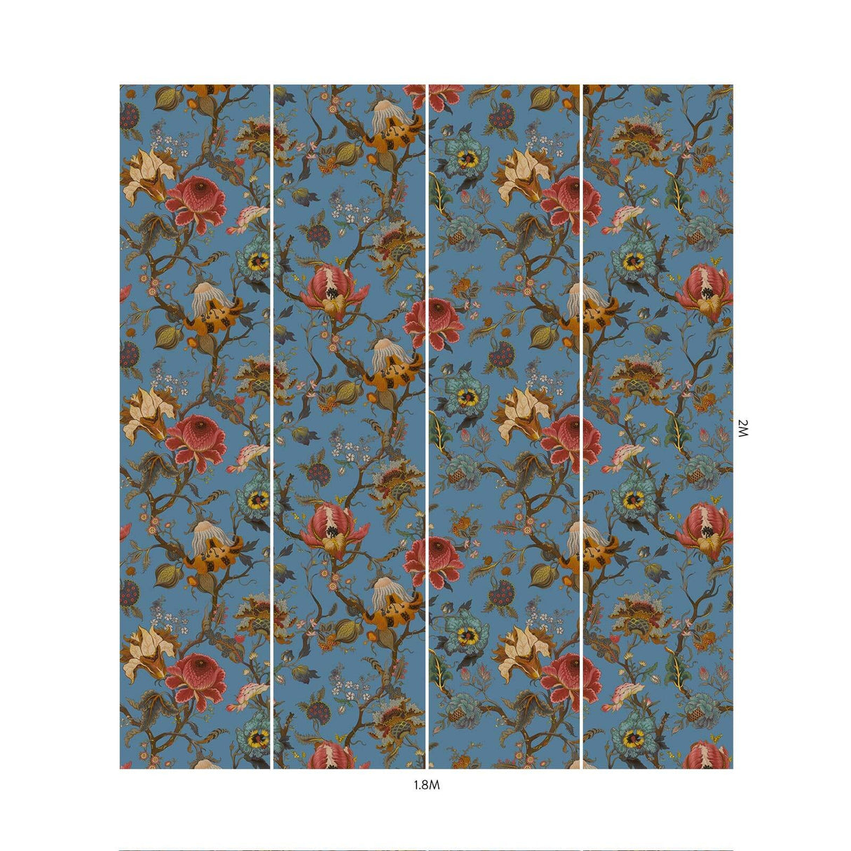 House of Hackney ARTEMIS Wallpaper - Azure (9'10" - full height)