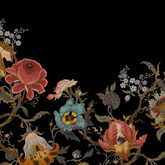 House of Hackney ARTEMIS CLIMBING WALLS Wallpaper - Black (9'10" - full height)