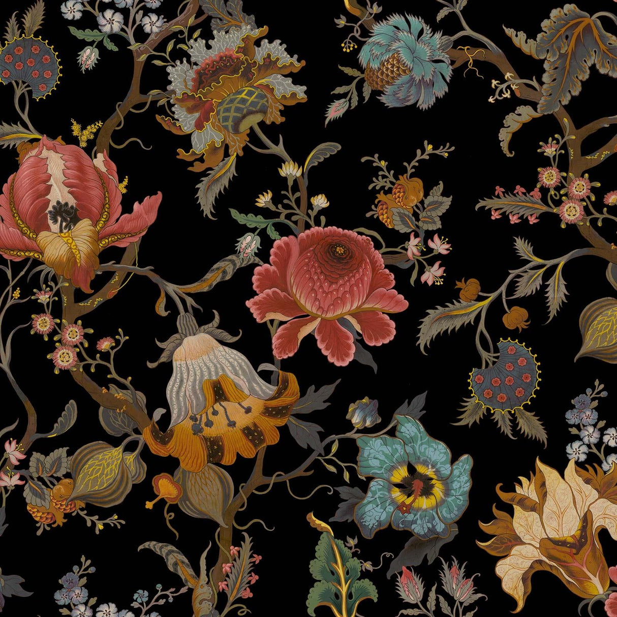 House of Hackney ARTEMIS Wallpaper - Black (9'10" - full height)