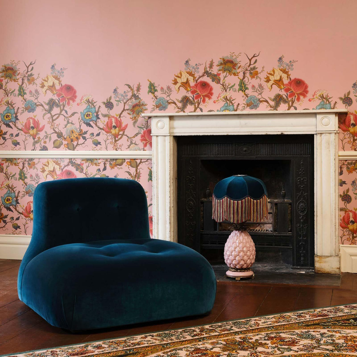 House of Hackney ARTEMIS CLIMBING WALLS Wallpaper - Blush (9'10" - full height)