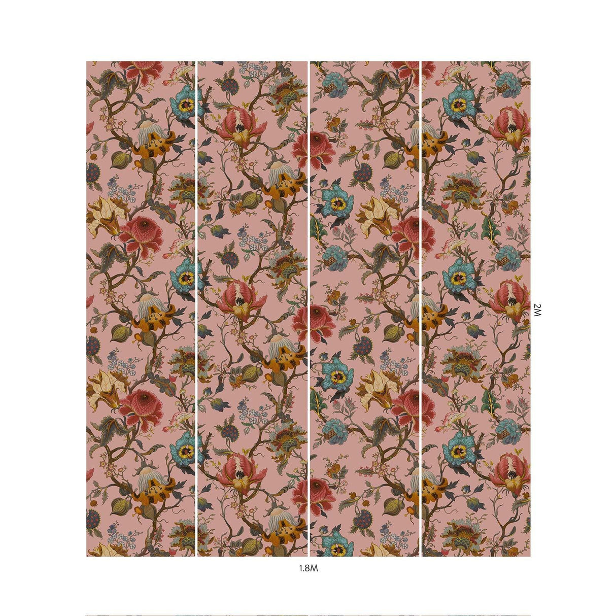 House of Hackney ARTEMIS Wallpaper - Blush (9'10" - full height)
