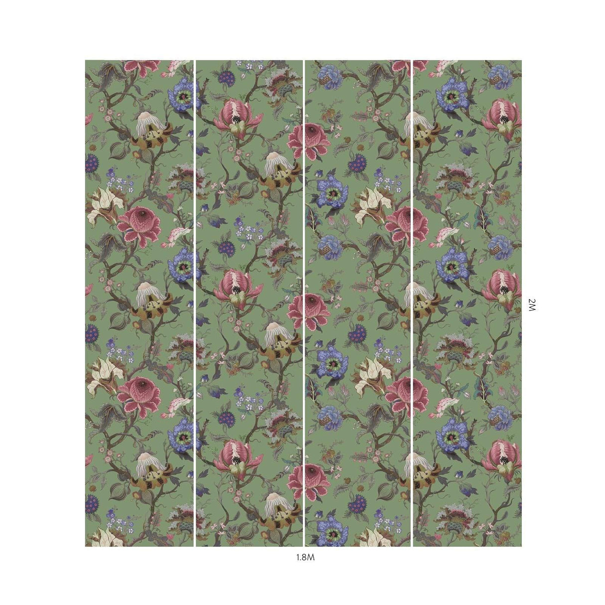 House of Hackney ARTEMIS Wallpaper - Jadeite (9'10" - full height)