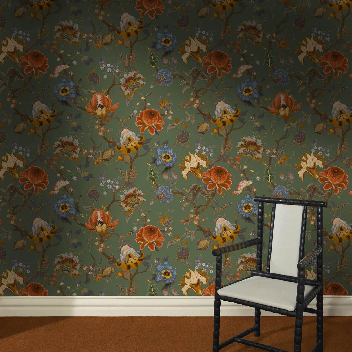House of Hackney ARTEMIS Wallpaper - Moss Green (9'10" - full height)